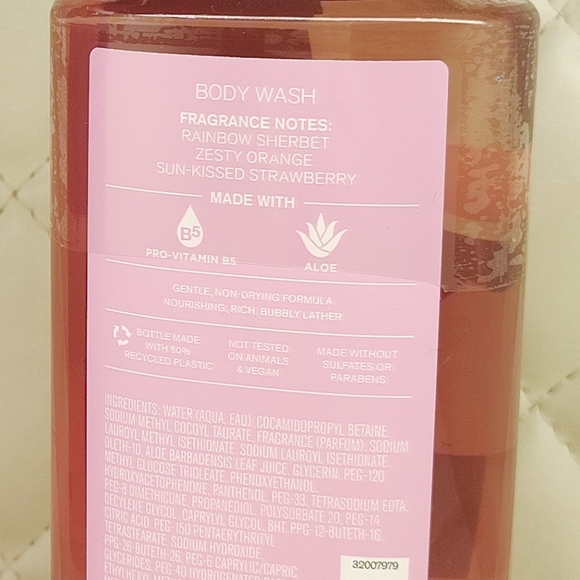 Fruity Sherbet Scoop Ultimate Hydration Body Cream + Body Wash Set BBW - Picture 10 of 12